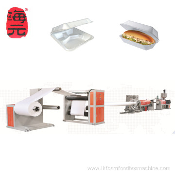 High discount PS foam food hamburger lunch box making machine